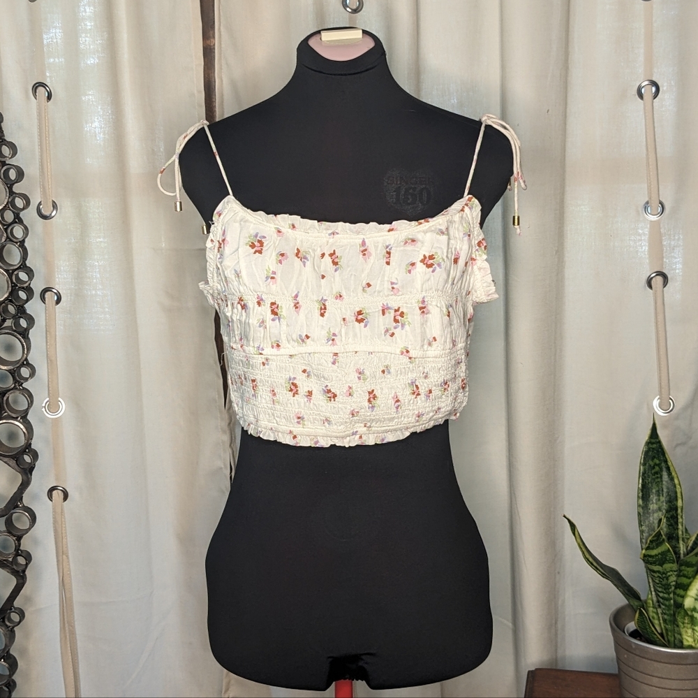 Free People floral bandeau top Large